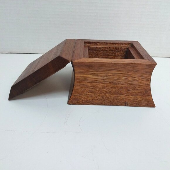 Handmade Koa Wooden Decorative Trinket Box With Lid - Picture 2 of 10